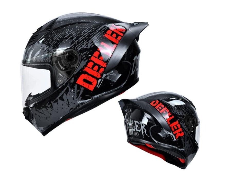 CLOSED MOTORCYCLE HELMET WITH VISOR SIZE M