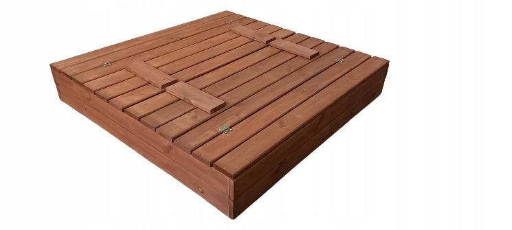 CLOSED WOODEN SANDBOX PRESSURE IMPREGNATED 120X120CM Kid's age 6＋ months