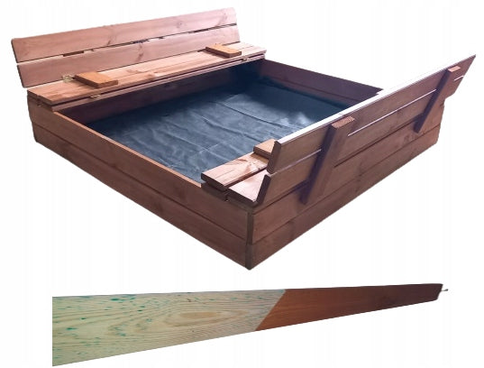 CLOSED WOODEN SANDBOX PRESSURE IMPREGNATED 120X120CM Manufacturer code P03