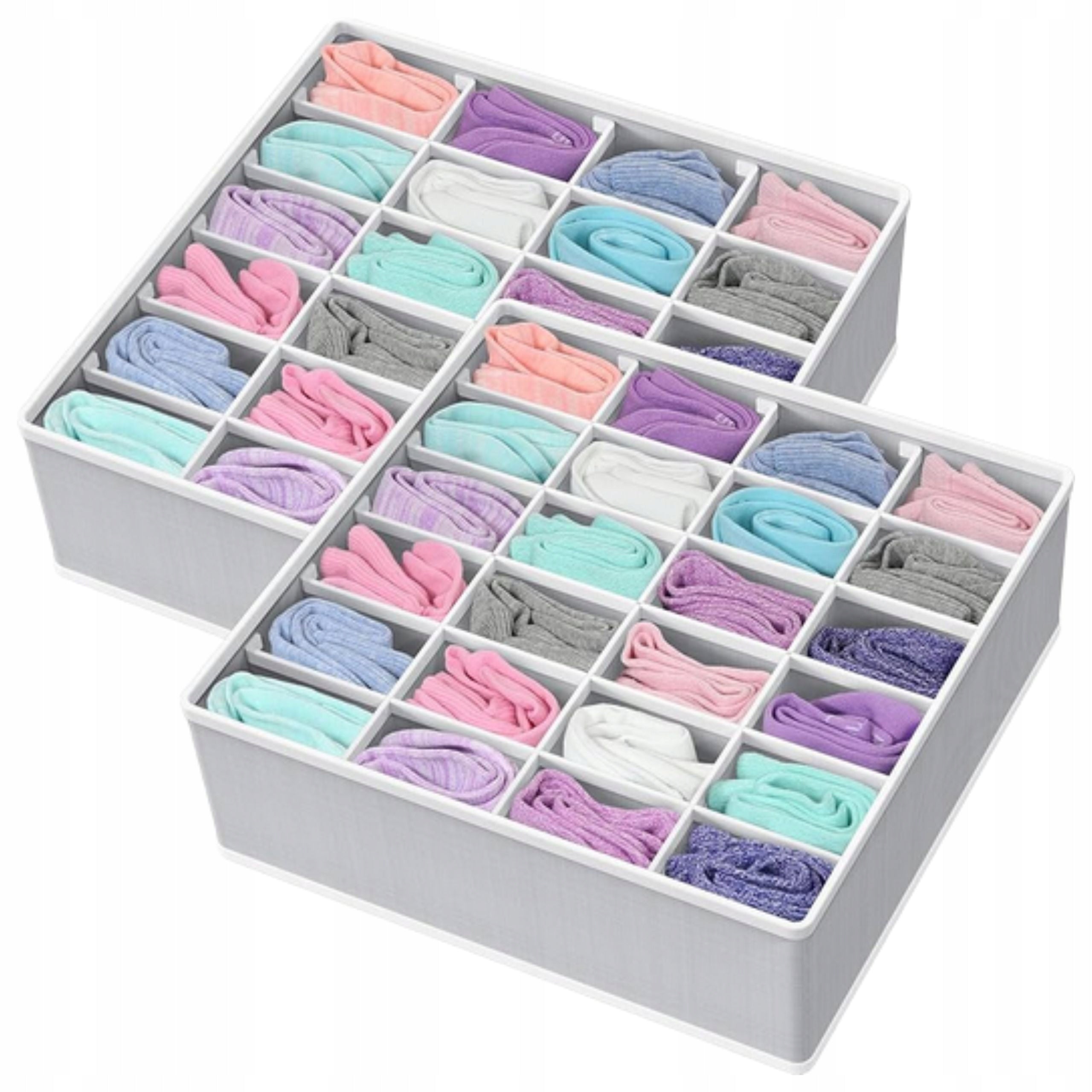 CLOSET ORGANIZER SOCK DRAWERS UNDERWEAR FOLDING 24 COMPARTMENTS Number of pieces 1 pcs