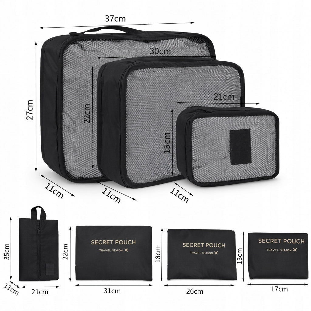 CLOSET SUITCASE ORGANIZER SET OF 7PCS TRAVEL ORGANIZER FOR CLOTHES CHARM Manufacturer code 5905399714611