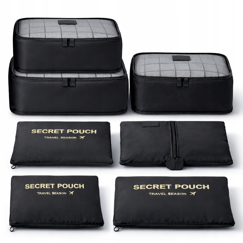 CLOSET SUITCASE ORGANIZER SET OF 7PCS TRAVEL ORGANIZER FOR CLOTHES CHARM