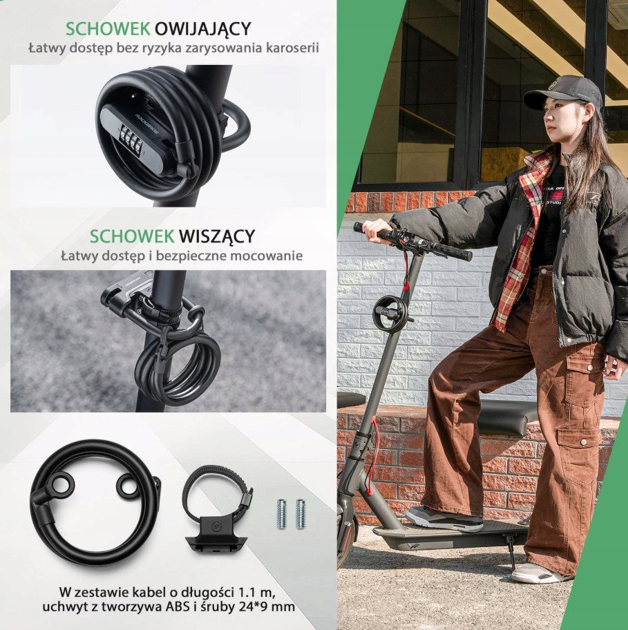 CLOSURE Bike scooter LOCK for 4 digit code black | ROCKBROS | Manufacturer code 32120009001