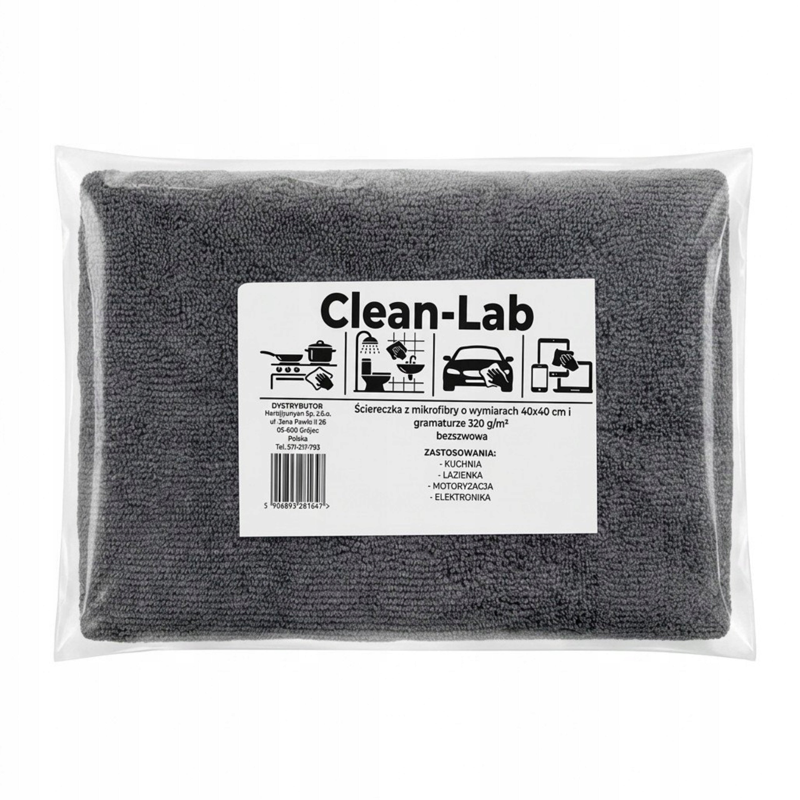 CLOTH MICROFIBER CLOTH 40X40 SEAMLESS FOR STREAK-FREE DETAILING Packaging status original