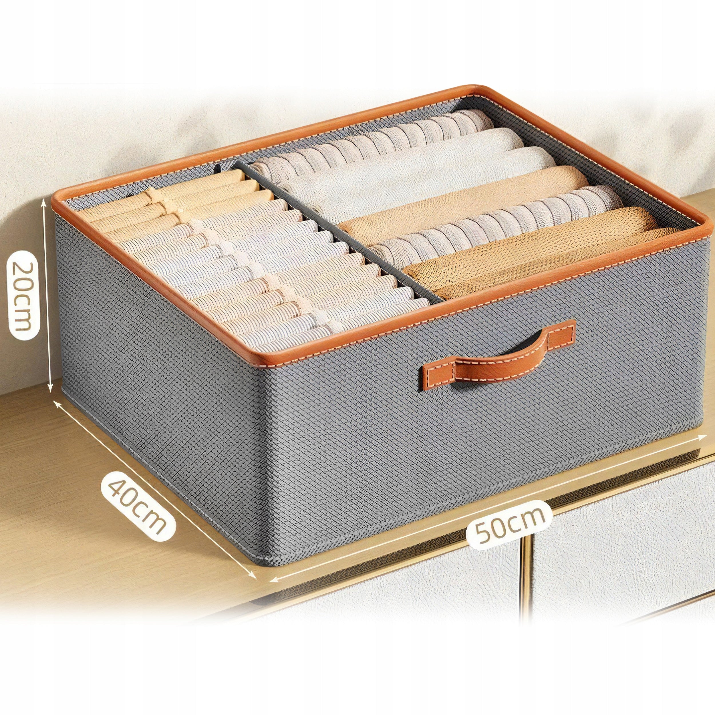 CLOTHES CLOSET DRAWER ORGANIZER UNDERWEAR SOCKS CONTAINER 50X40 Number of pieces 1 pcs