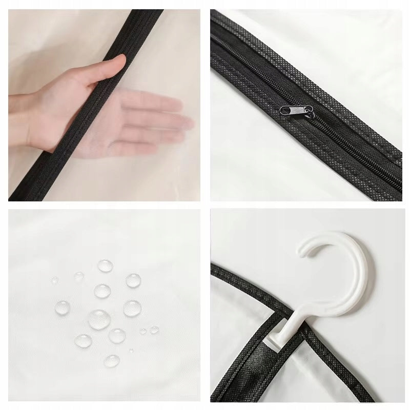 CLOTHES COVER HANGER WITH ZIPPER WHITE 60x80 CM TRANSPARENT Manufacturer code 6482199