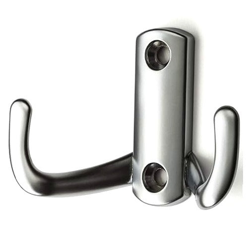 CLOTHES HANGER CHROME MATT MODERN HOOK FOR HOME 5 PCS.