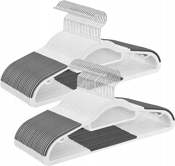 CLOTHES HANGERS GREY 50 pcs SONGMICS Durable non-slip T1279