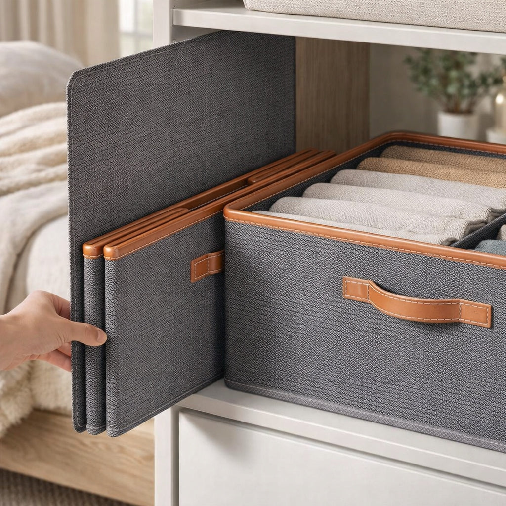 CLOTHES ORGANIZER BEDDING FOR DRAWER CLOSET BOX CLOTHING CONTAINER Packaging status original