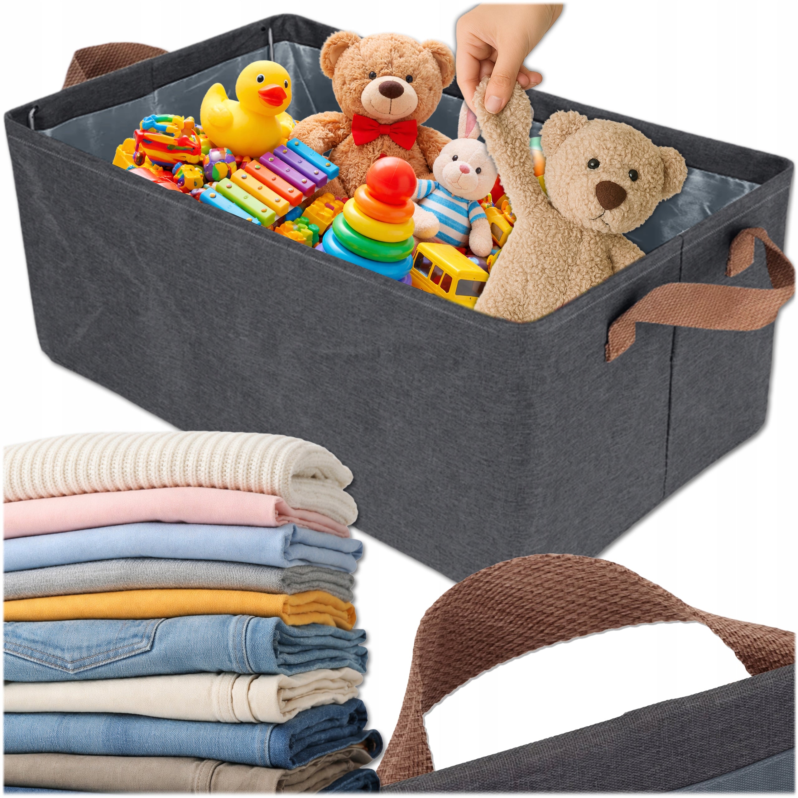 CLOTHES ORGANIZER FOLDING CONTAINER FOR DRAWER CABINET LARGE WITH FRAME