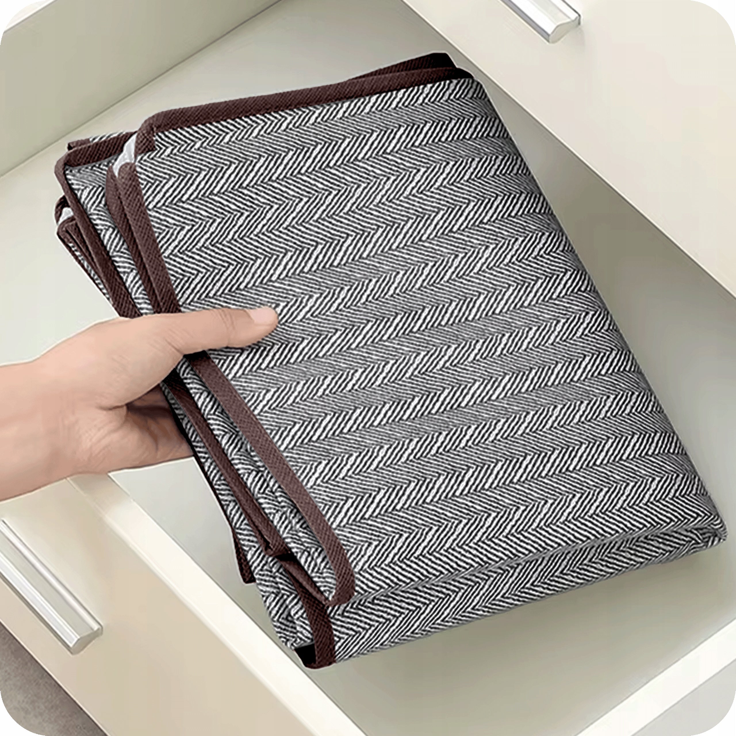 CLOTHES ORGANIZER FOLDING CONTAINER FOR STORAGE CABINET 39x39x44 80L Kind wardrobe organizer