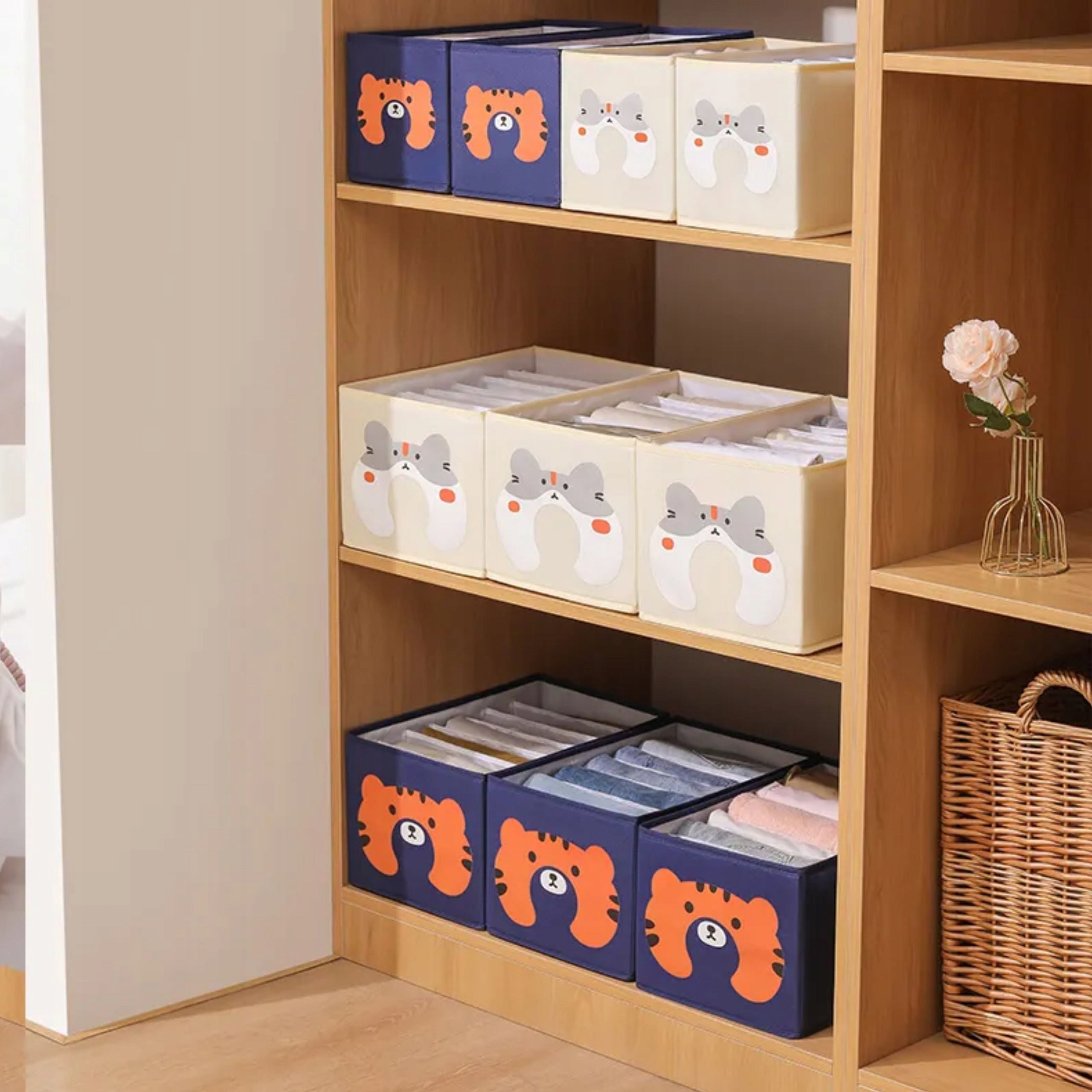 CLOTHES ORGANIZER FOR CLOSET DRAWER TIGER SEPARATOR FOR BABY S Color blue