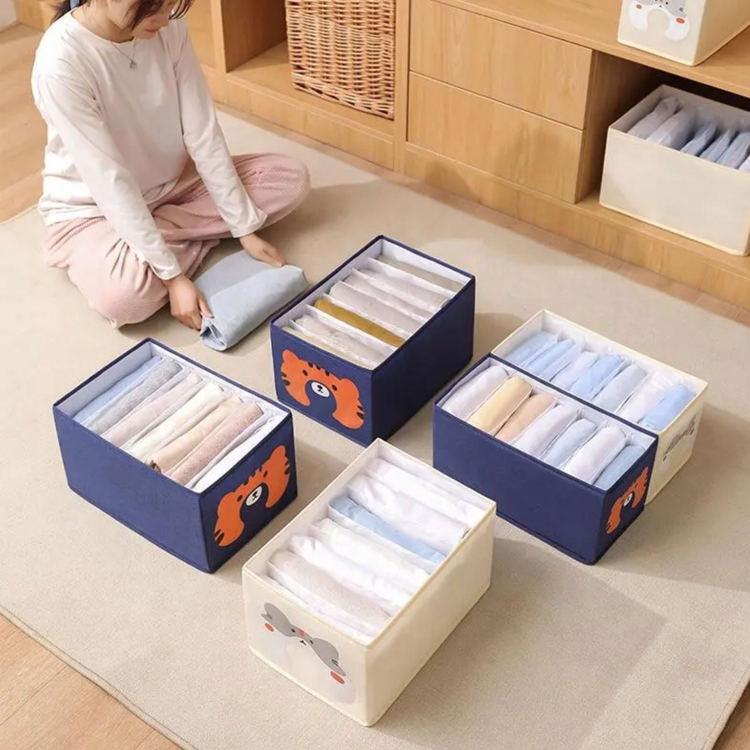 CLOTHES ORGANIZER FOR CLOSET DRAWER TIGER SEPARATOR FOR BABY S EAN (GTIN) 5905858924544