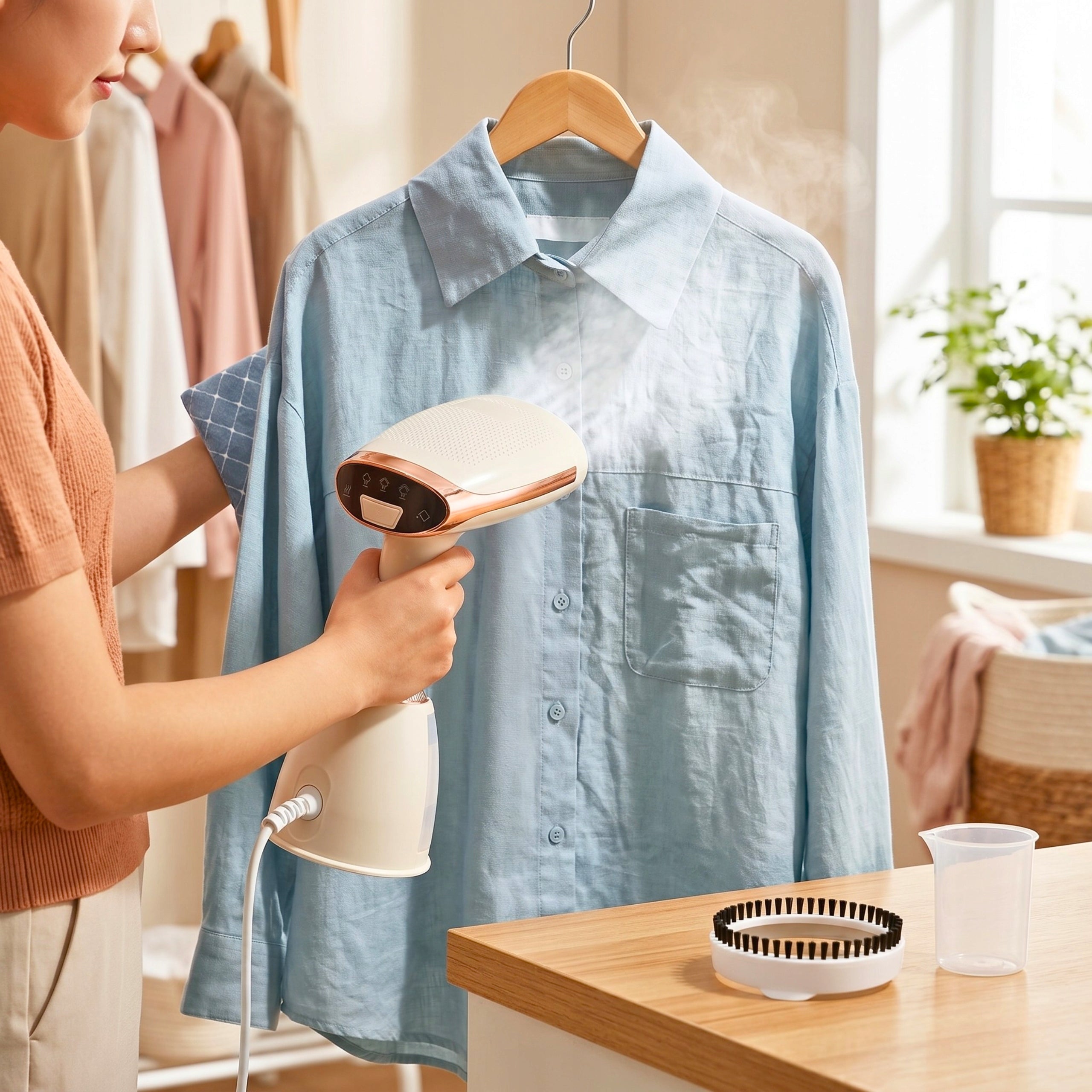 CLOTHES STEAMER 1500W FAST HEATING CERAMIC Packaging status original