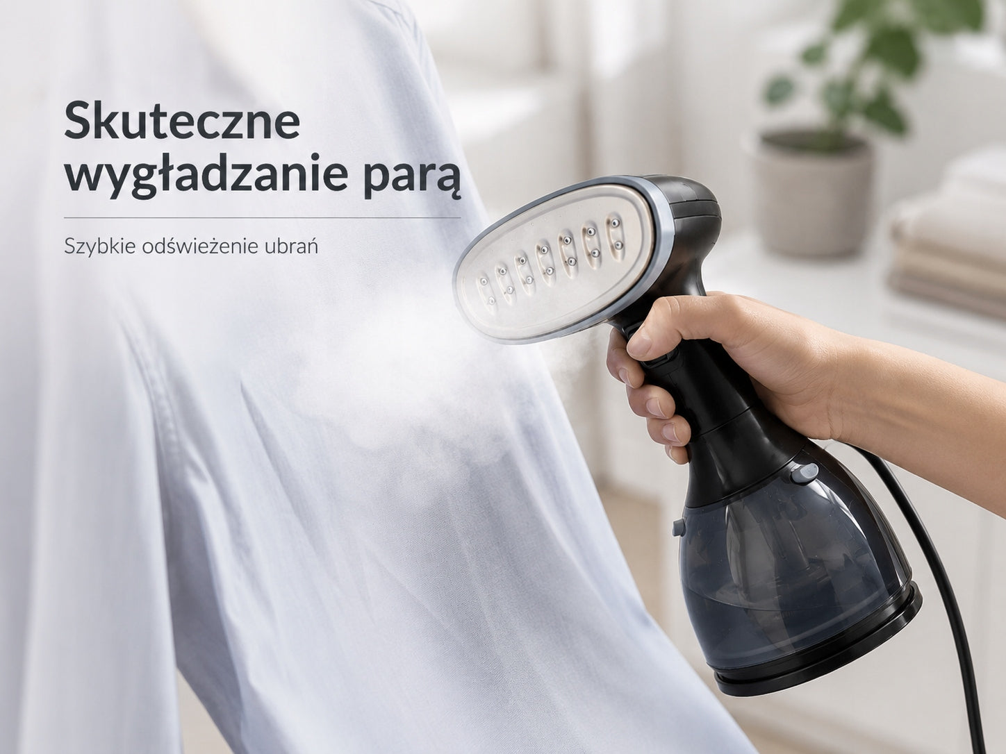 CLOTHES STEAMER 1500W STEAMER MANUAL 3 MODES VERTICAL IRONING 280ML Model PAROWNICA ICBB 1500W