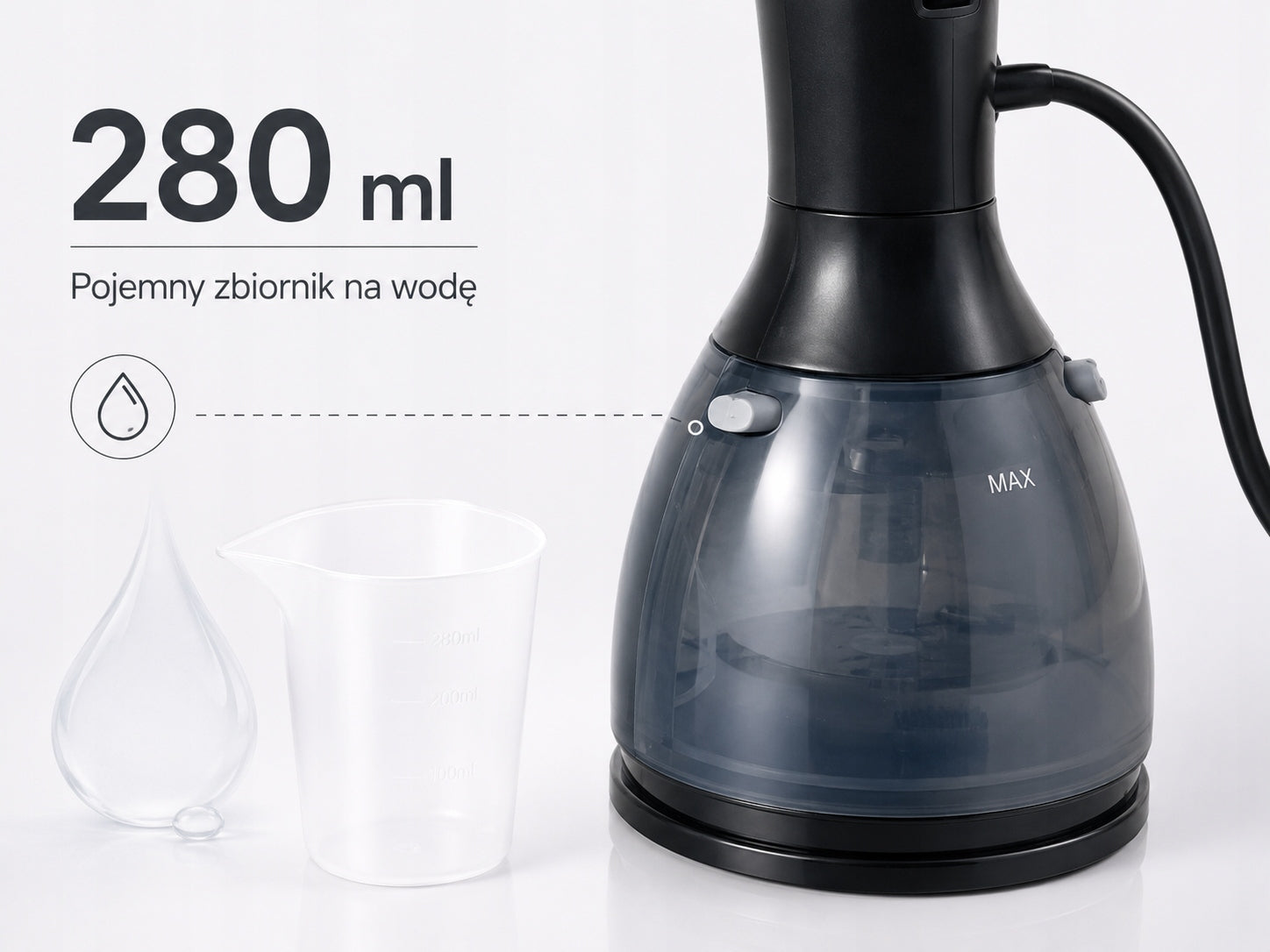 CLOTHES STEAMER 1500W STEAMER MANUAL 3 MODES VERTICAL IRONING 280ML Type handheld