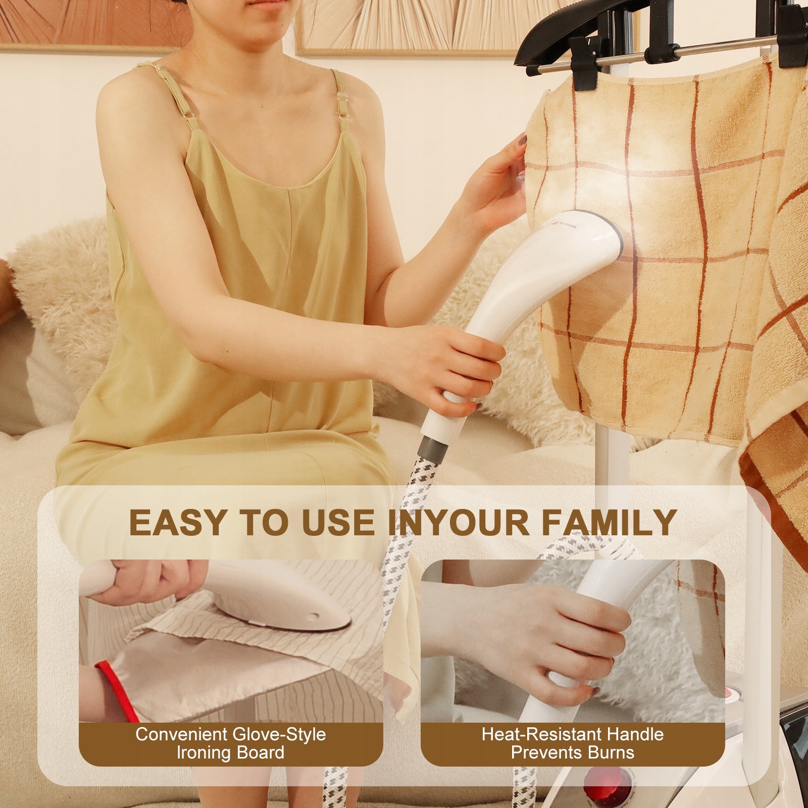 CLOTHES STEAMER 2000w +60 MINUTES CONTINUOUS STEAM Manufacturer code 6975694541174