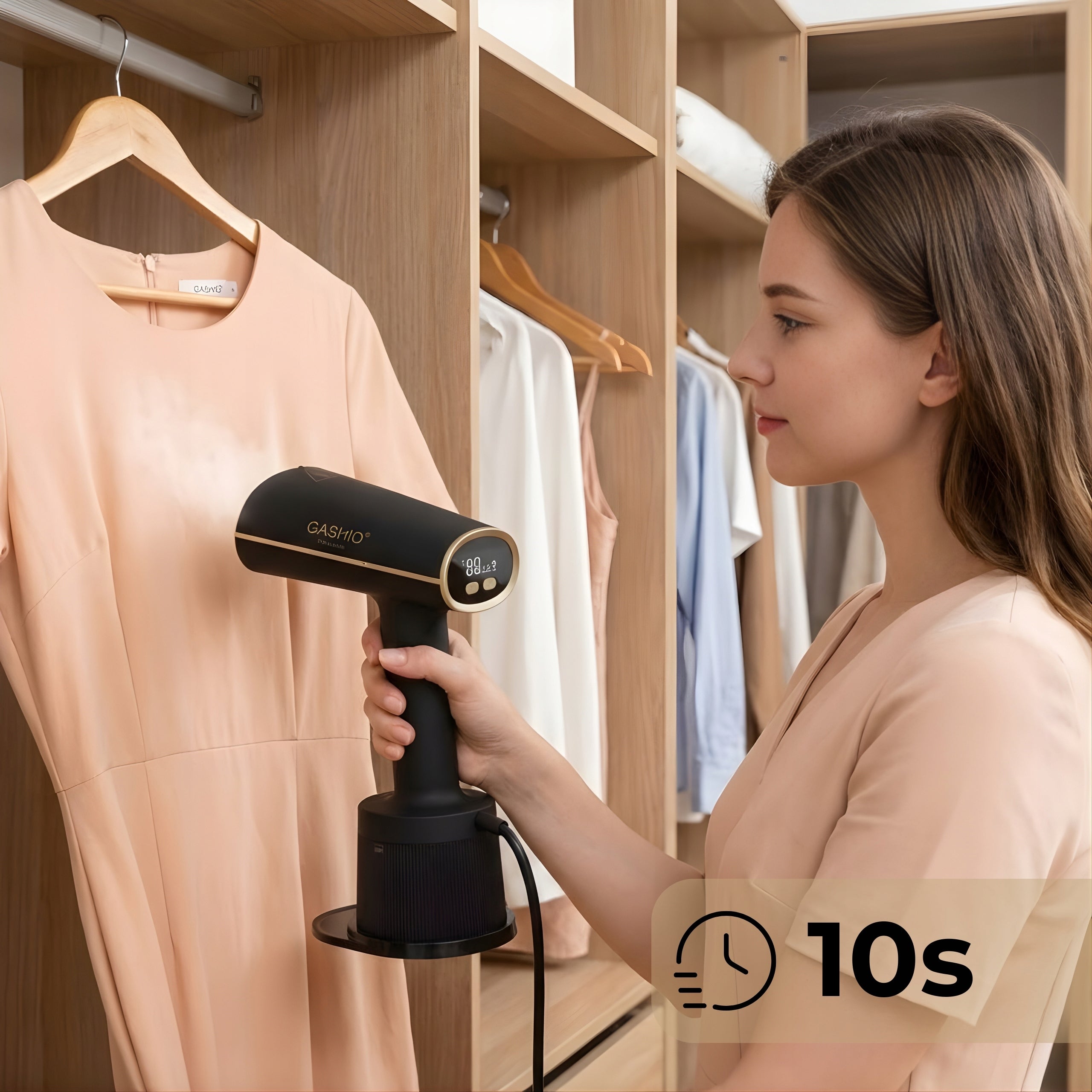 CLOTHES STEAMER 2IN1 STEAM IRON HAND STEAMER FOR CLOTHES 1800W G1 Dominant color black