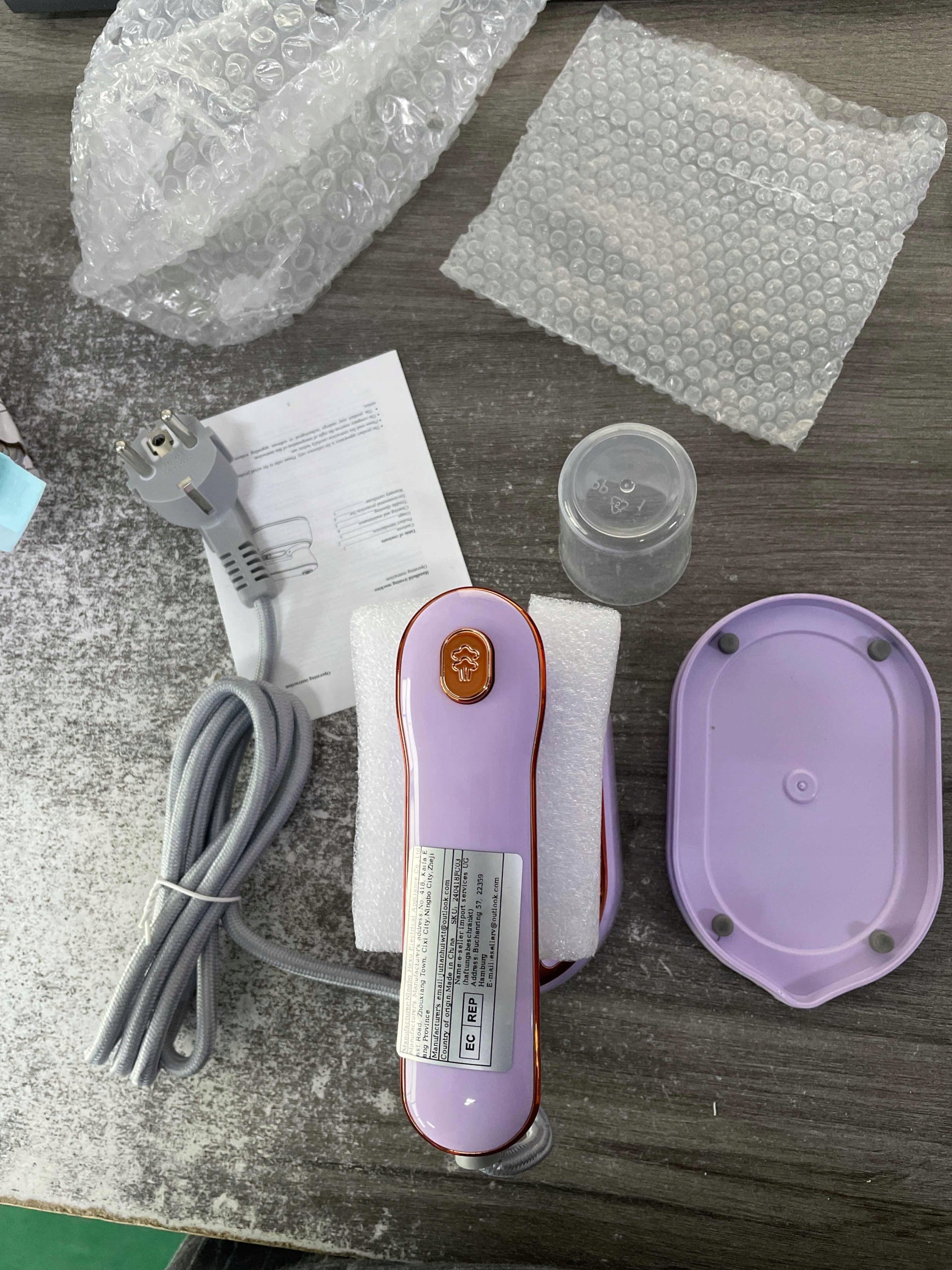 CLOTHES STEAMER Foldable Steam iron For Home&TRAVEL Wet/Dry Modes 2-in-1 Model aklnzopathhhr