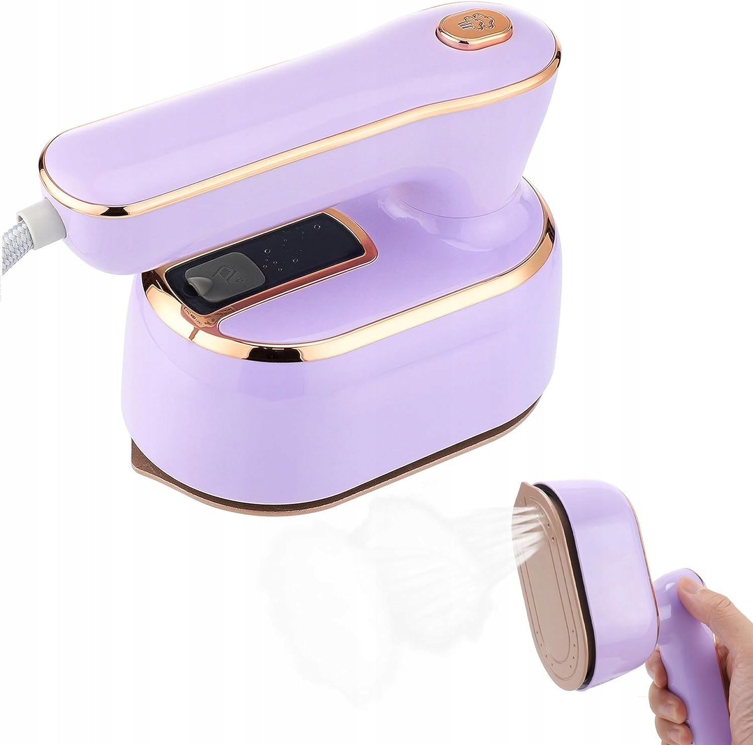 CLOTHES STEAMER Foldable Steam iron For Home&TRAVEL Wet/Dry Modes 2-in-1 Type standing