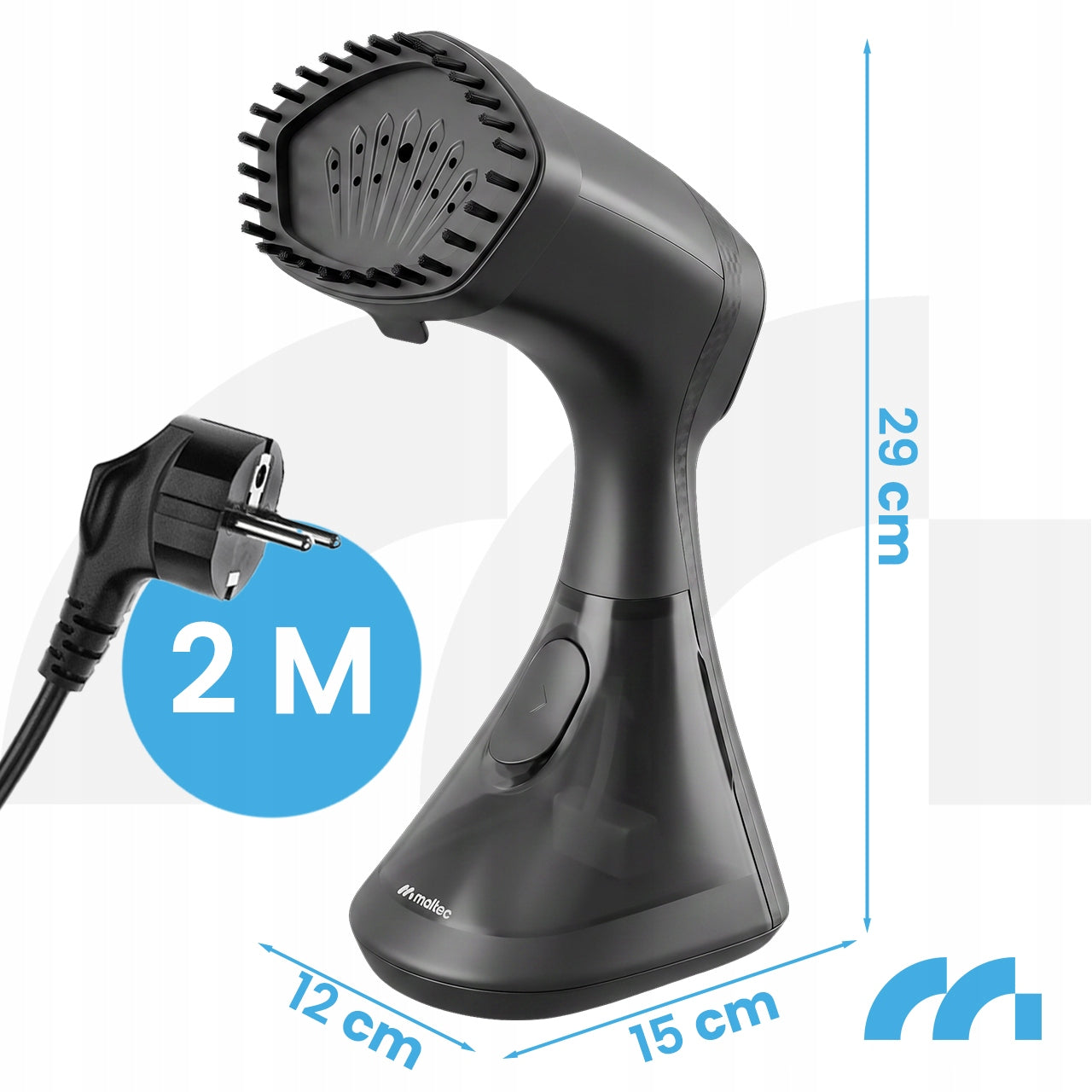 CLOTHES STEAMER IRON WITH ADJUSTABLE 2000W Dominant color gray