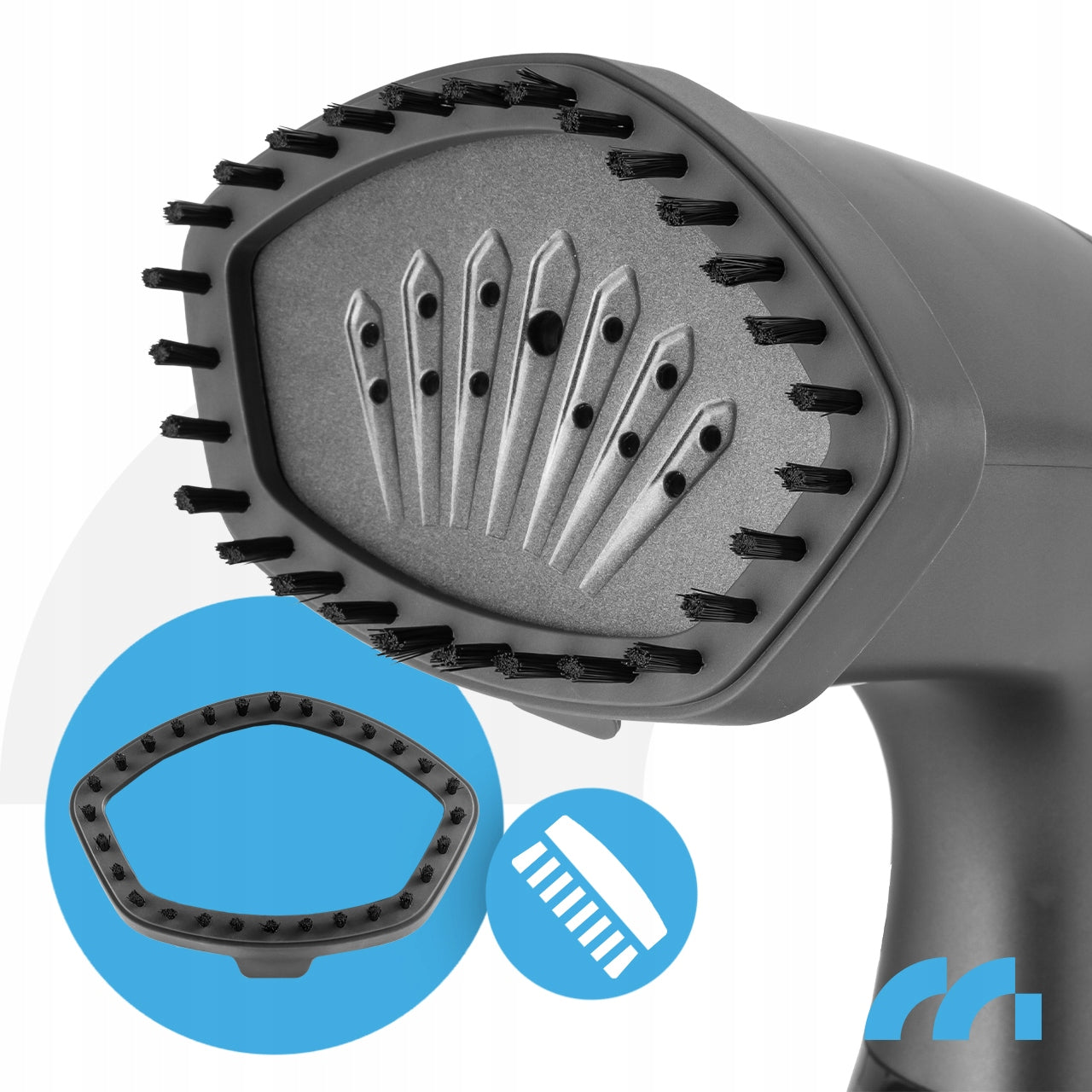 CLOTHES STEAMER IRON WITH ADJUSTABLE 2000W Product weight with unit packaging 1.3 kg