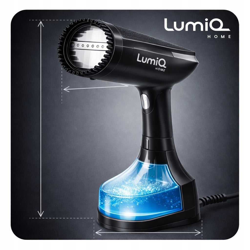 CLOTHES STEAMER STRONG 1900W STEAMER MANUAL STEAM IRON STEAM ADJUSTMENT Dominant color black
