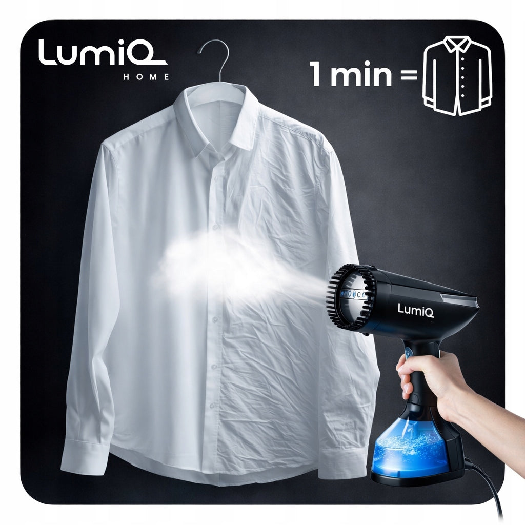 CLOTHES STEAMER STRONG 1900W STEAMER MANUAL STEAM IRON STEAM ADJUSTMENT Manufacturer code SKŁADANA PAROWNICA DO UBRAŃ ZESTAW STEAMER