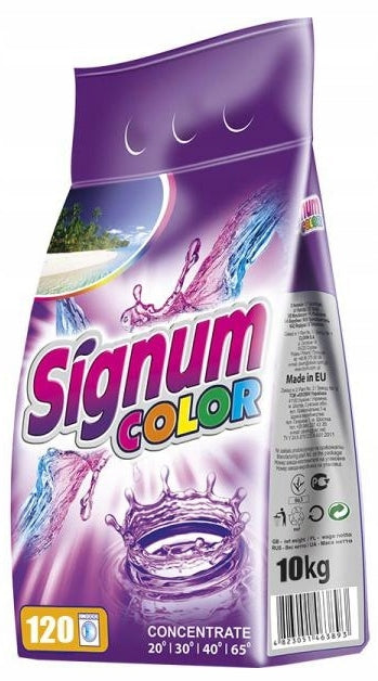 CLOVIN COLOUR WASHING POWDER SIGNUM COLOR 10KG BAG 120 WASHES