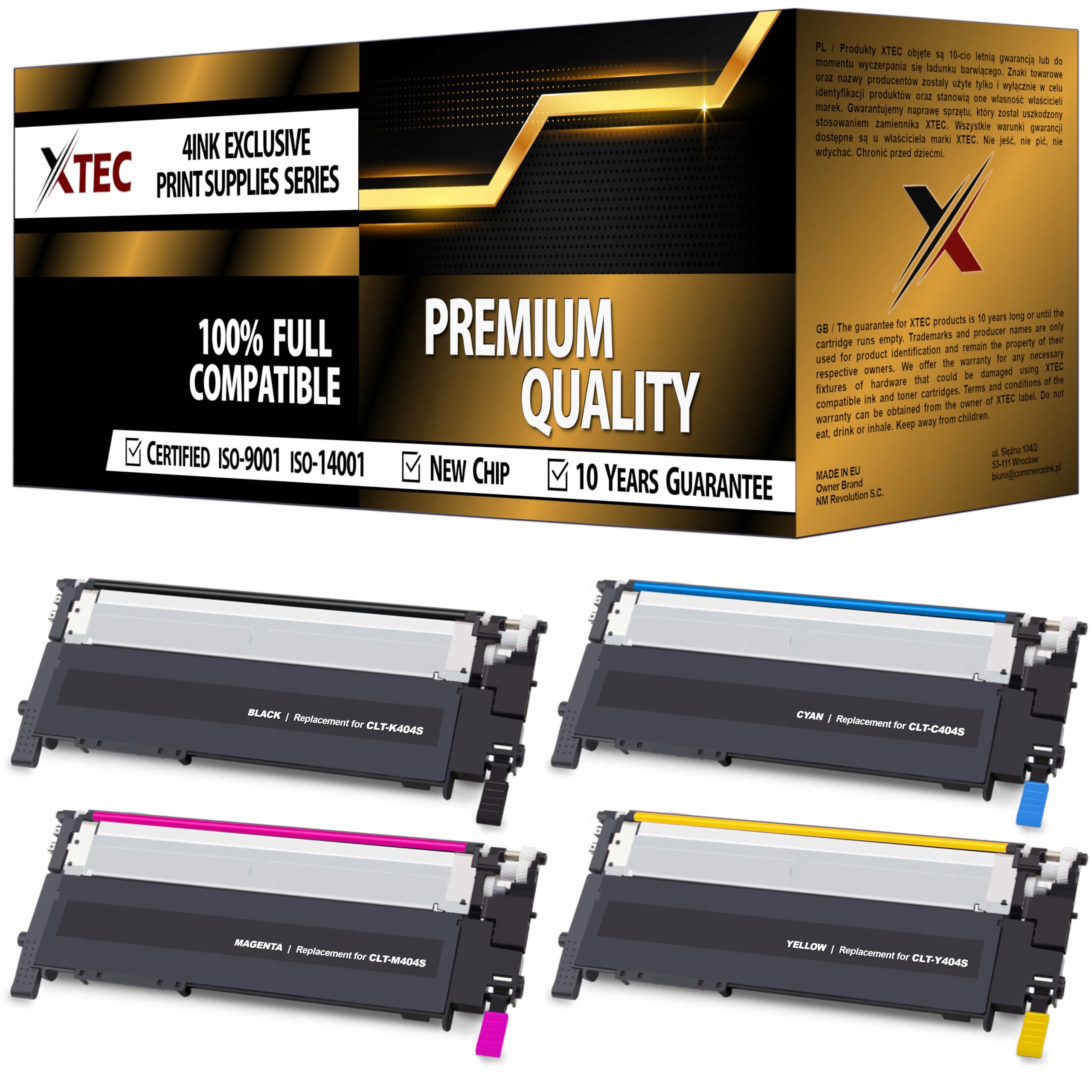 CLT-404S XL TONER CARTRIDGES FOR SAMSUNG XPRESS C430 C430W C480 C480W C480FW