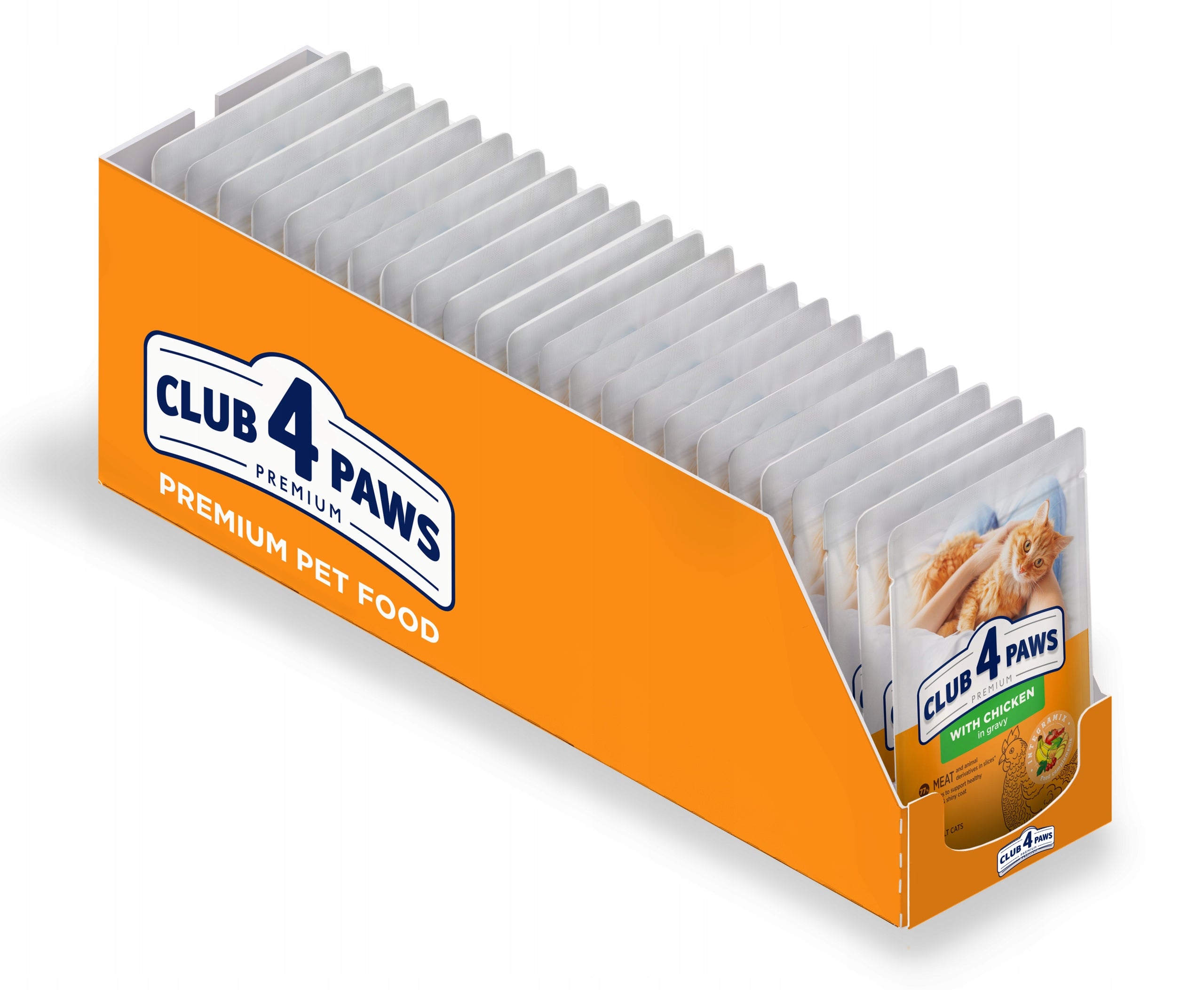 CLUB 4 PAWS Premium Adult Cat Wet Food Chicken in Gravy 24x85g