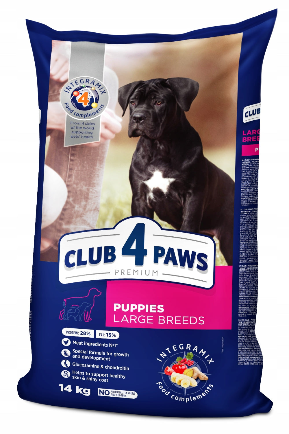 CLUB 4 PAWS Premium Puppies Dry Food Chicken for Large Breed Puppies 14kg