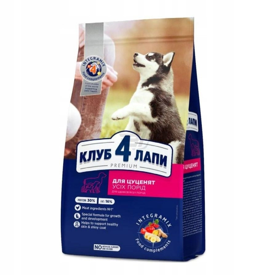 CLUB 4 PAWS for puppies 14kg Chicken Brand Club 4 Paws Premium