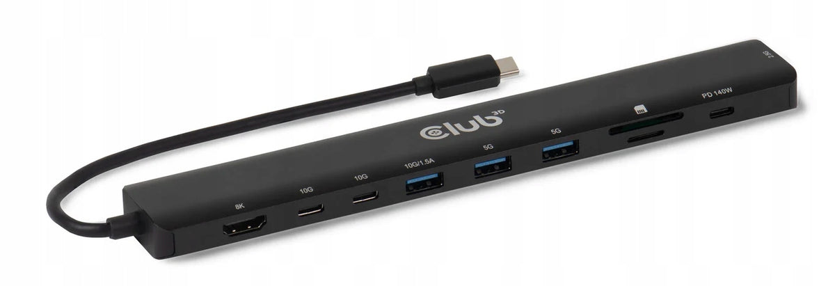 CLUB3D CSV-2550 Docking Station Wired USB Type-C Black