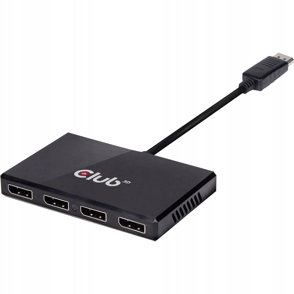 CLUB3D Multi Stream Transport Hub DisplayPort 1.2 Quad Monitor USB Powered