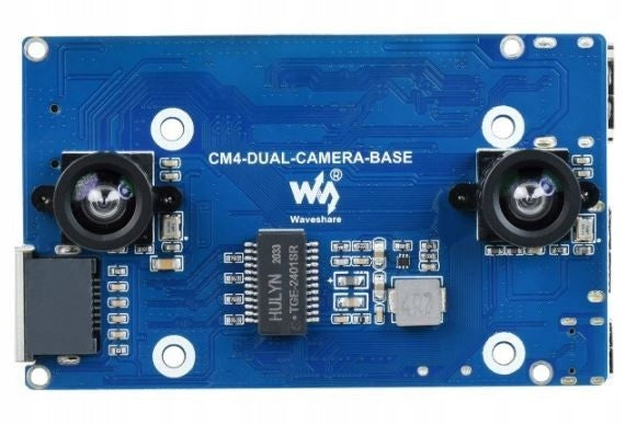 CM4-DUAL-CAMERA-BASE - base plate with cameras Manufacturer WaveShare