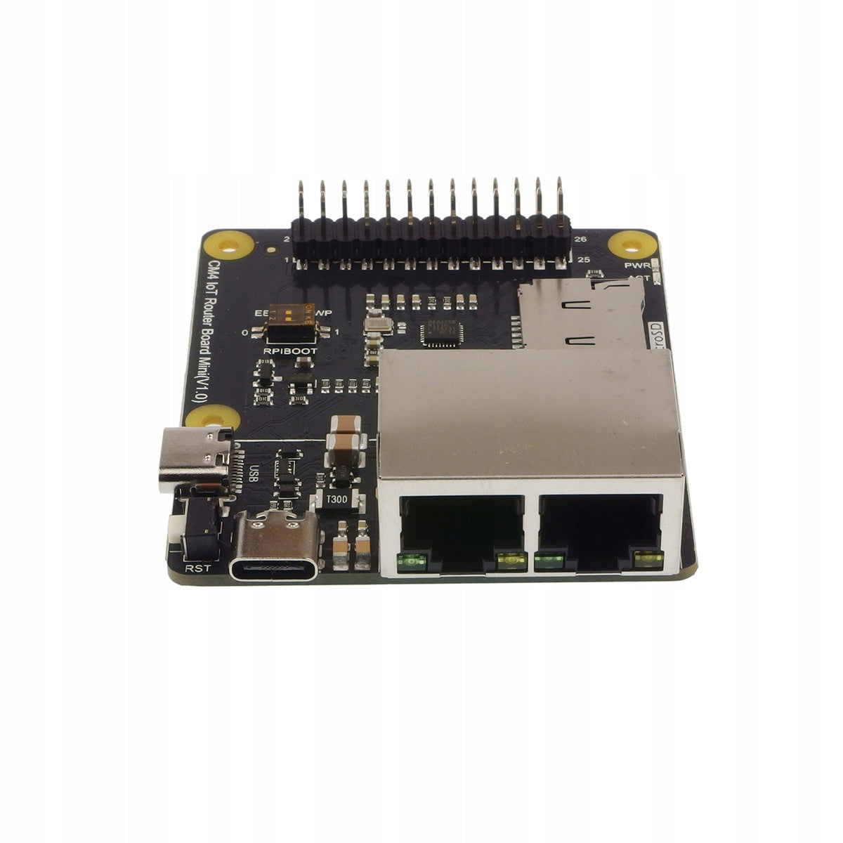 CM4 Gigabit Router Carrier - base plate for Raspberry Pi CM4 modules Batteries included no