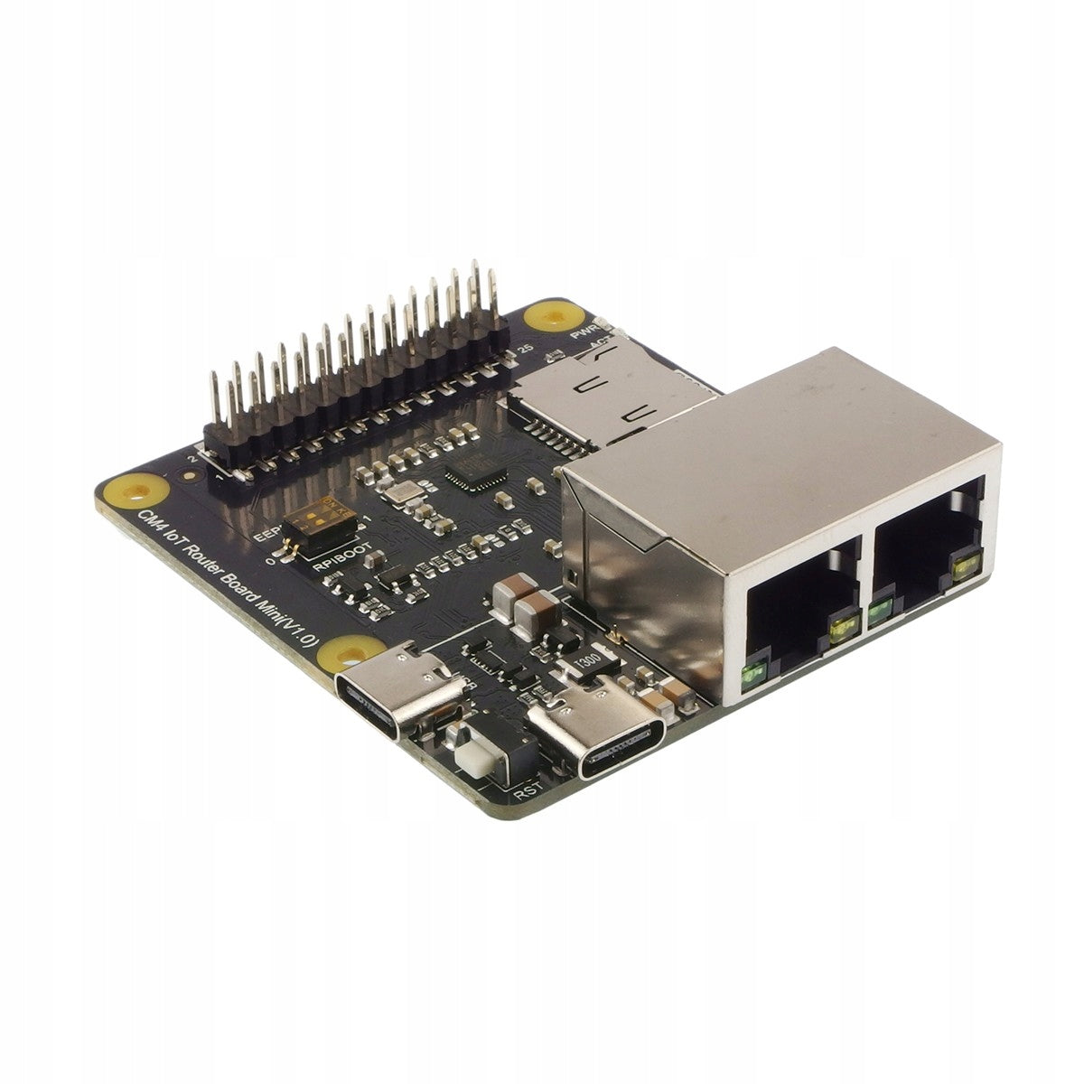 CM4 Gigabit Router Carrier - base plate for Raspberry Pi CM4 modules