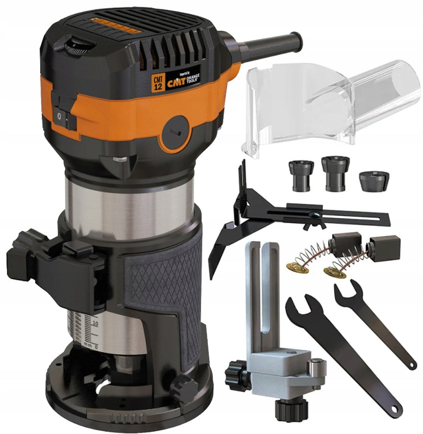 CMT EDGE MILLING MACHINE 710W TRIMMER ONE-HANDED ADJUSTMENT 6 TO 8MM
