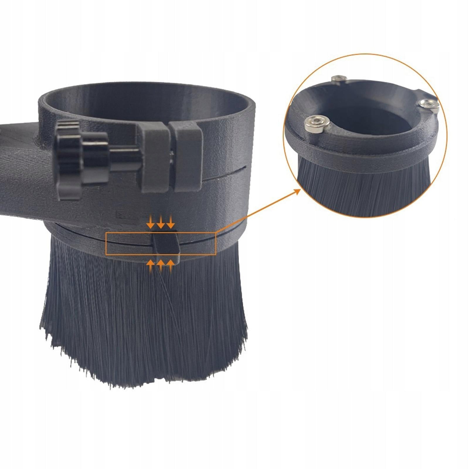 CNC Milling Cutter Dust Brush, Dust Separator, Milling Accessories, 52mm Brand no brand