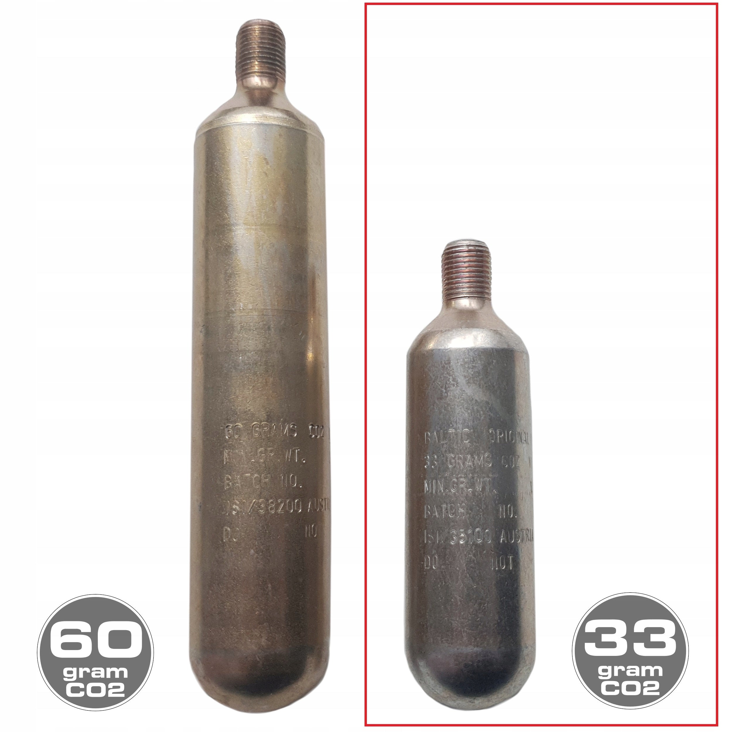 CO2 33g cartridge for pneumatic vest 150N 165N BALTIC Original R852CO233 Brand Baltic