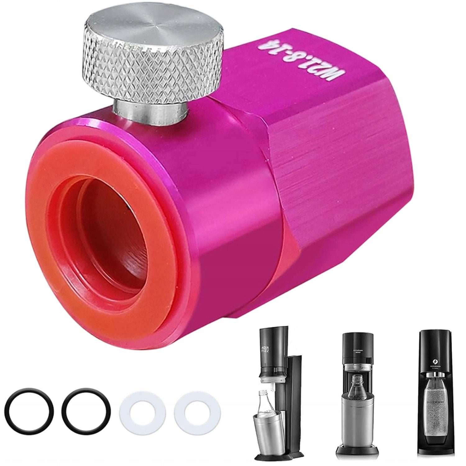 CO2 ADAPTER FOR SODASTREAM DUO TERRA ART CRYSTAL 3.0 W21.8-14
