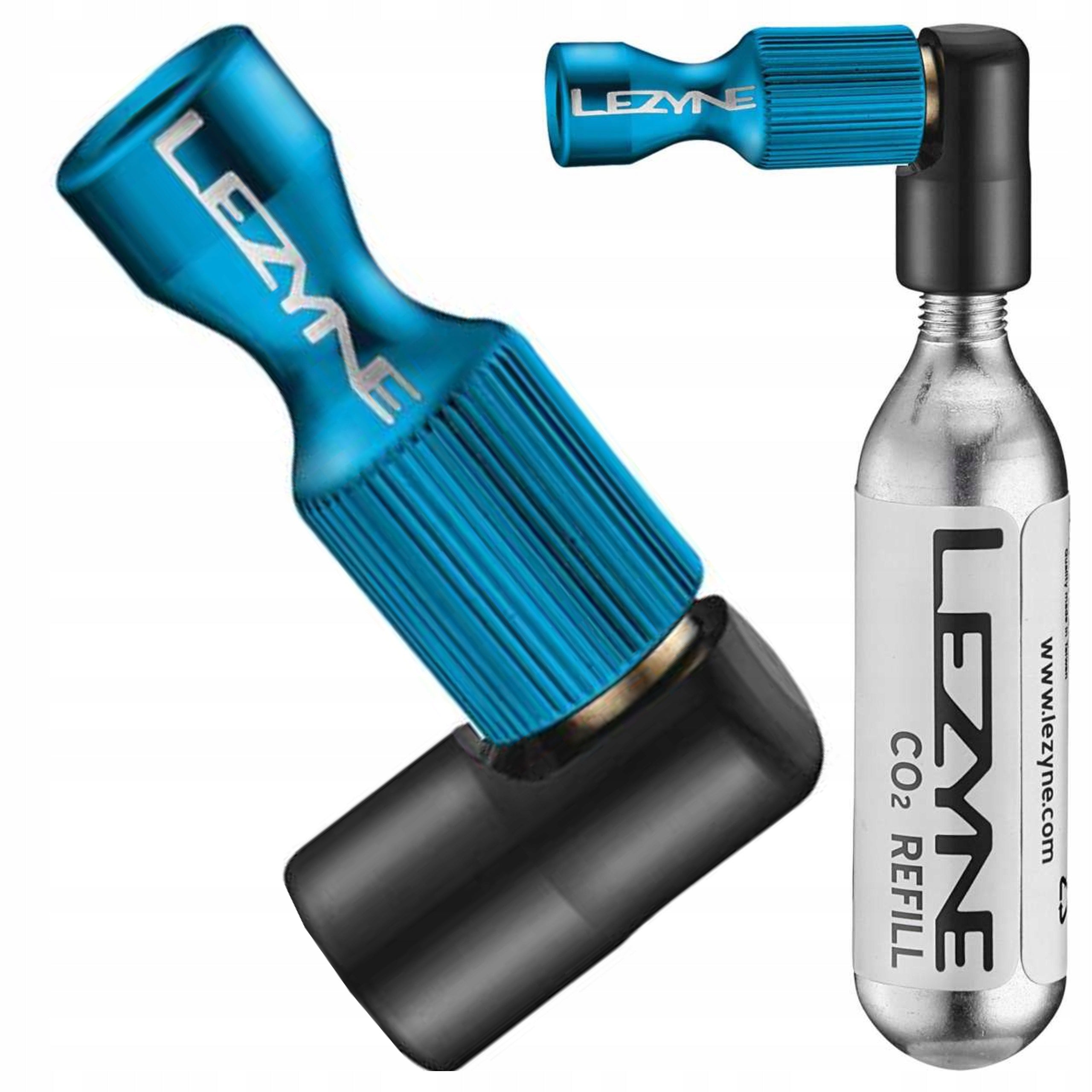 CO2 cartridge pump LEZYNE Trigger Drive cartridge 16gr BLUE