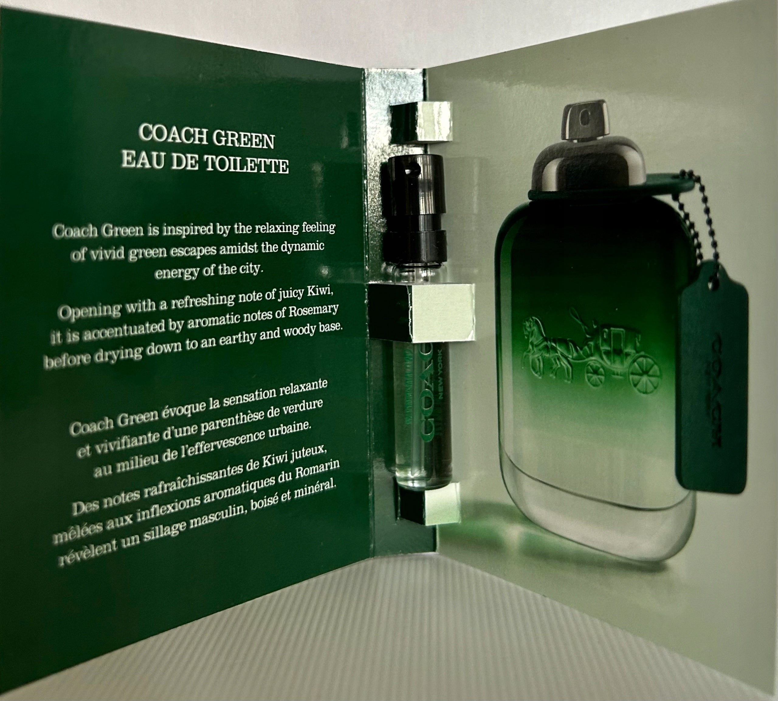 COACH GREEN COACH FOR MEN EDT 2 ML EAN (GTIN) 3386460141208