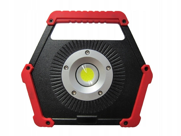 COB LED FLOODLIGHT BATTERY OPERATED HEADLIGHT 10W Red housing Brand Zext