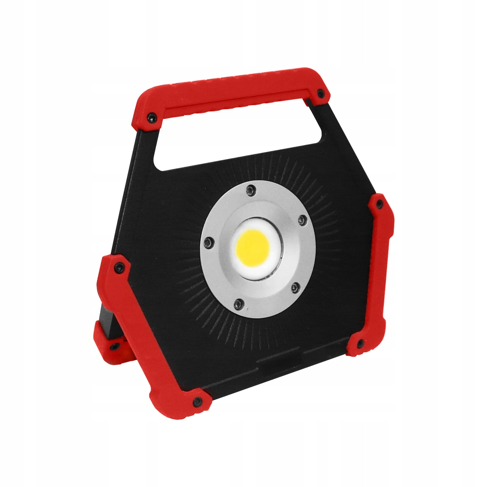 COB LED FLOODLIGHT BATTERY OPERATED HEADLIGHT 10W Red housing
