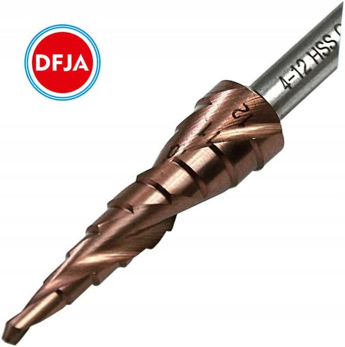 COBALT DRILL BITS CONICAL FOR STEEL METAL SET HSS CO/M35 Brand DFJA