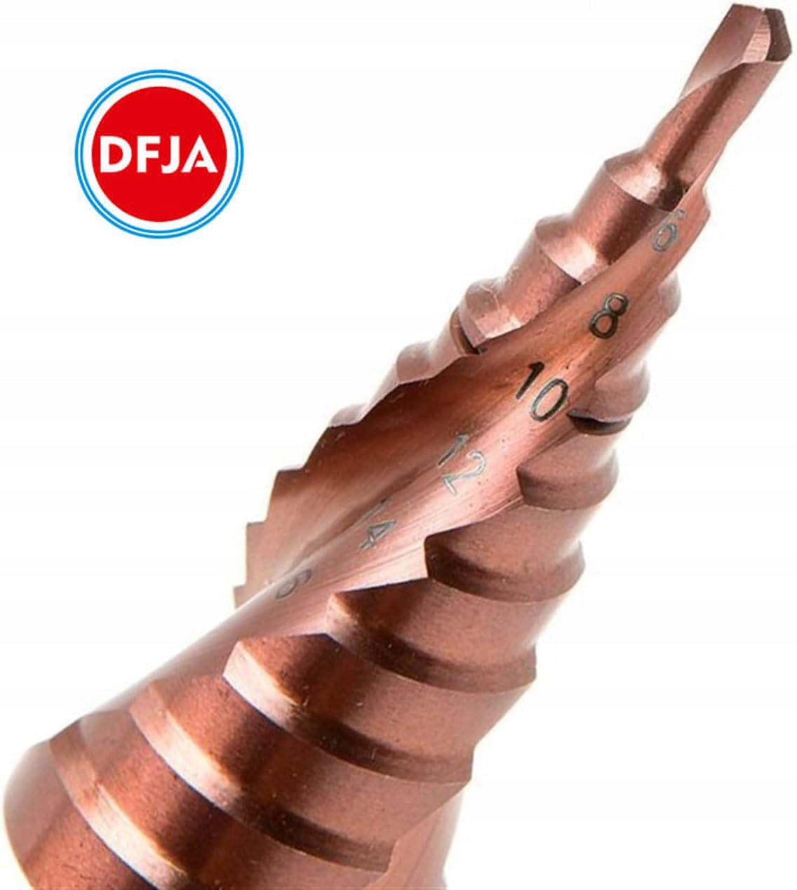 COBALT DRILL BITS CONICAL FOR STEEL METAL SET HSS CO/M35 Drill bit type spiral conical step drill bit set