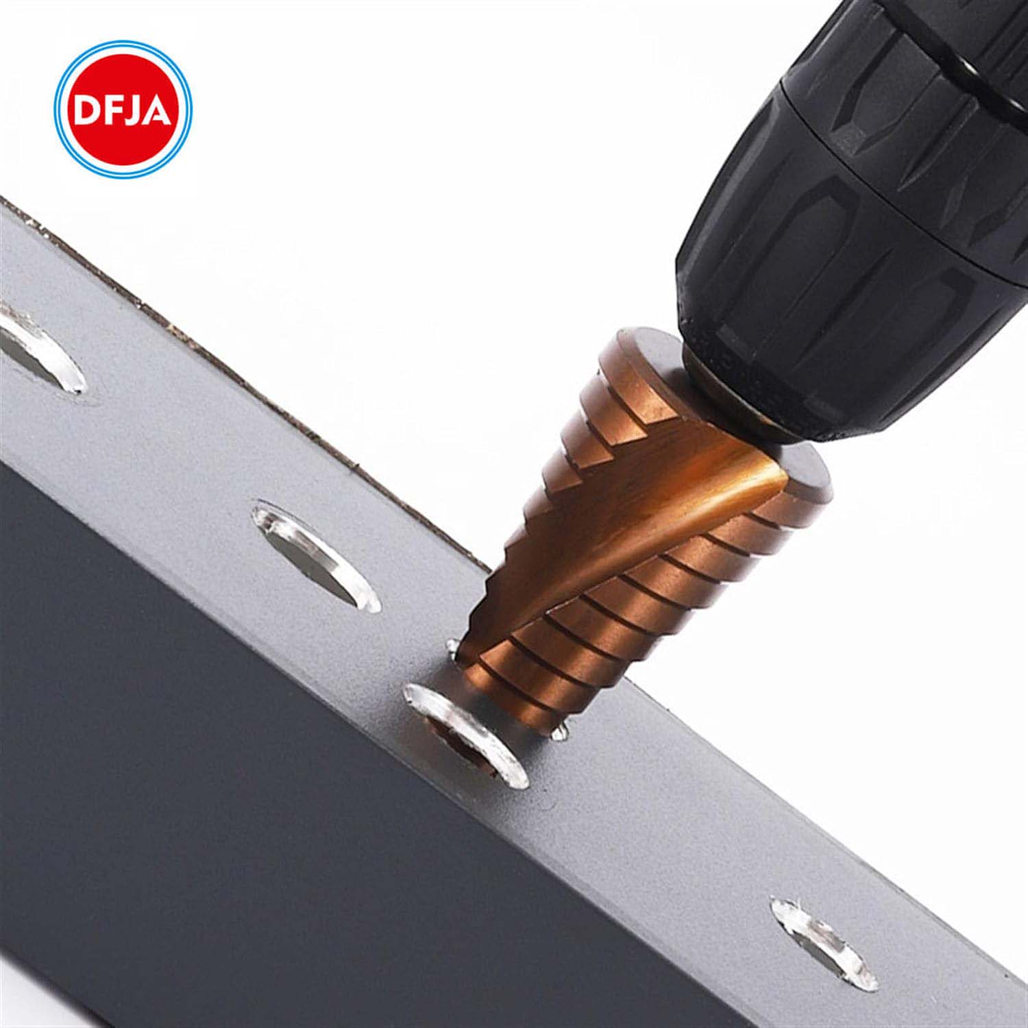 COBALT DRILL BITS CONICAL FOR STEEL METAL SET HSS CO/M35 Mounting type cylindrical