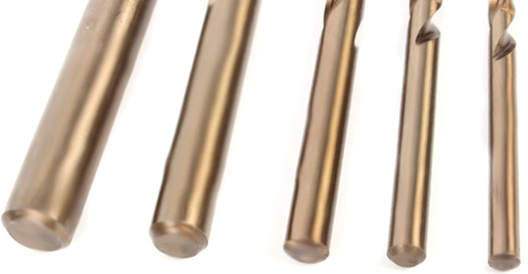 COBALT Metal DRILL BITS 2-5mm HSS-E STAINLESS STEEL DRILL BIT SET Manufacturer code 52272